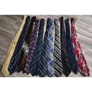 11 Assorments Of Ties Various Brands Multicolor